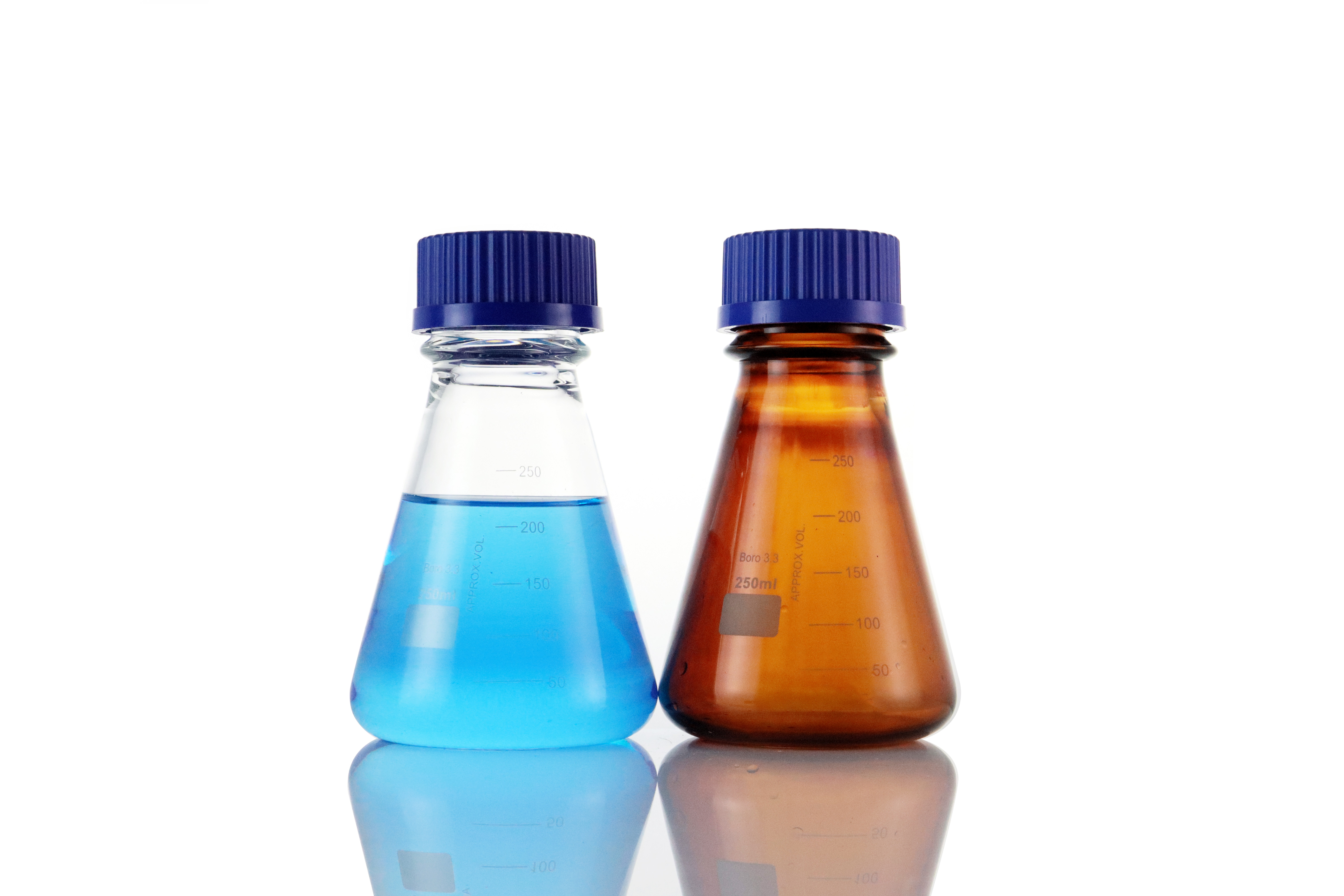 Laboratory Glass Erlenmeyer Flask With Screw Cap